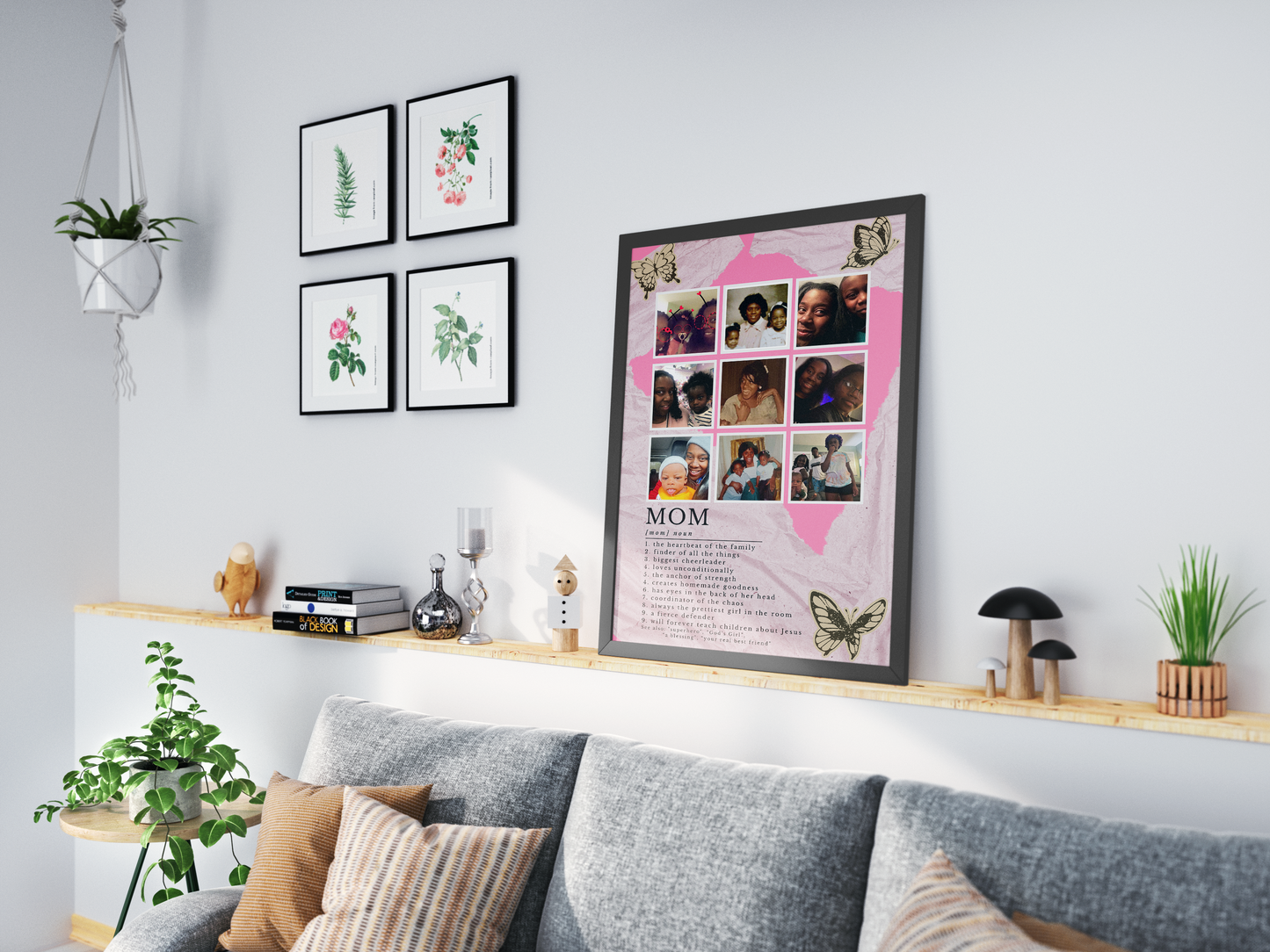"Mom" Collage Definition Poster
