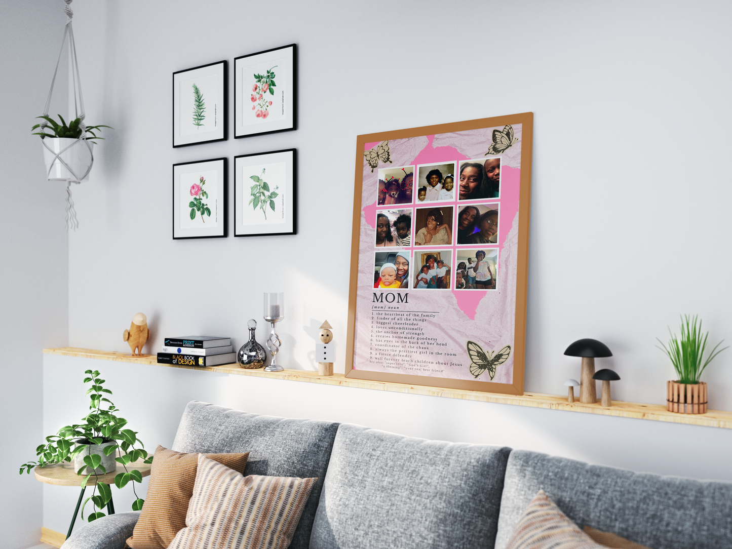 "Mom" Collage Definition Poster