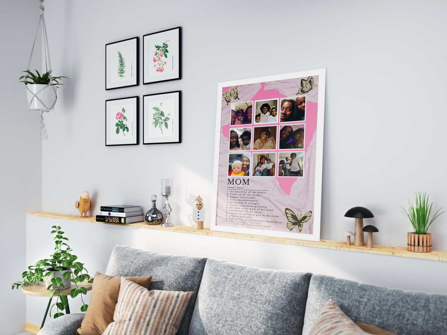 "Mom" Collage Definition Poster