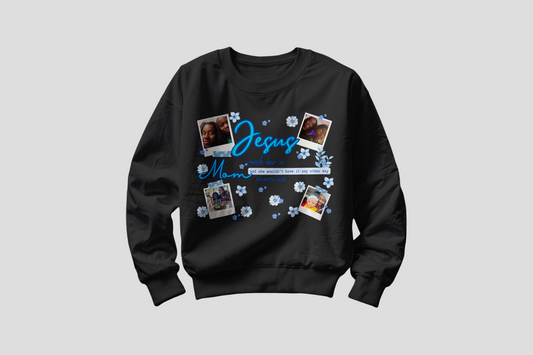 Mother's Day Whimsical Sweatshirt — Black