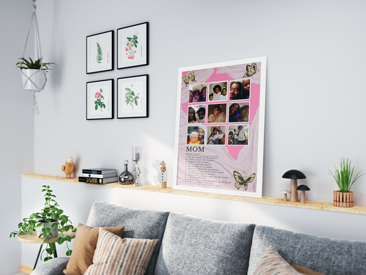 "Mom" Collage Definition Poster